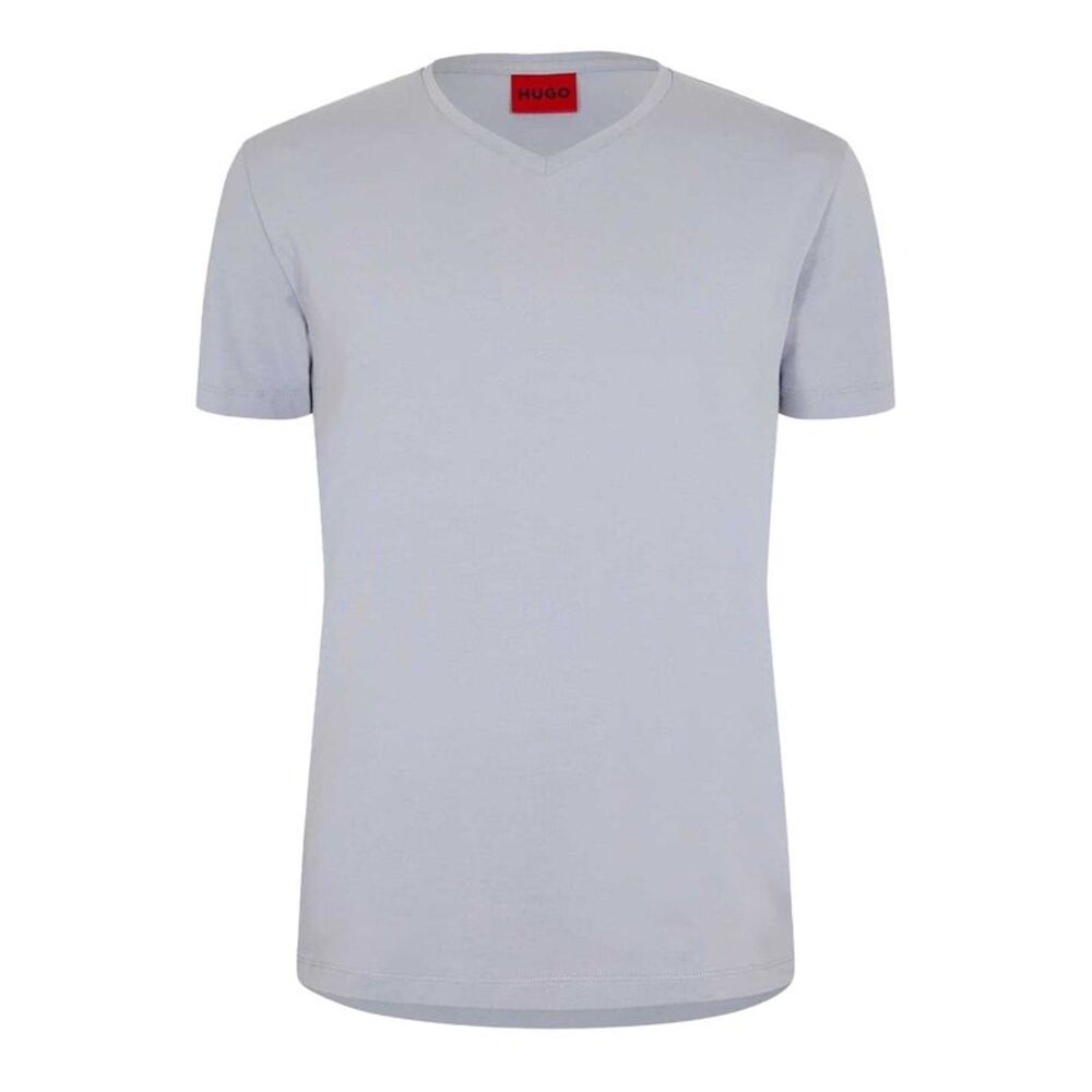 Hugo Mens Plain V Neck / Medium Grey